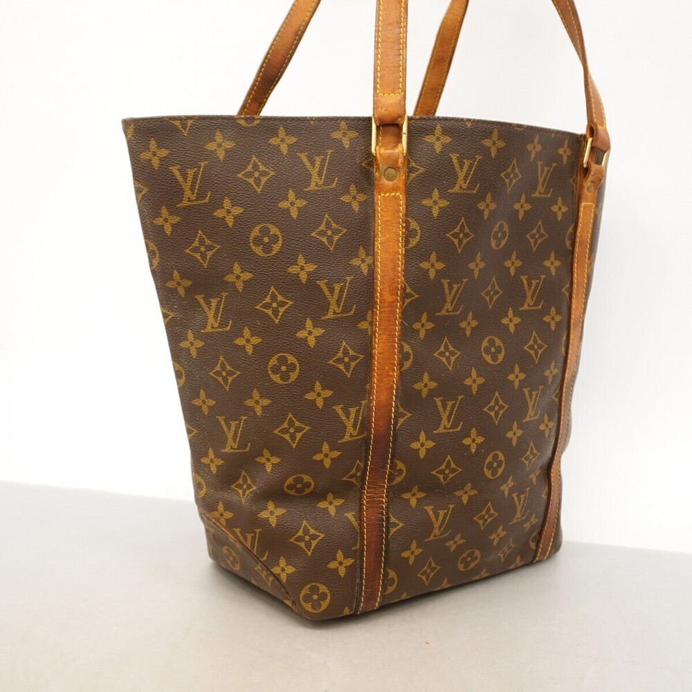 Louis Vuitton Brown Bag Tote Monogram Shopping Sac Brown